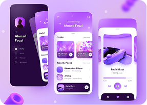 AI Development app mockups